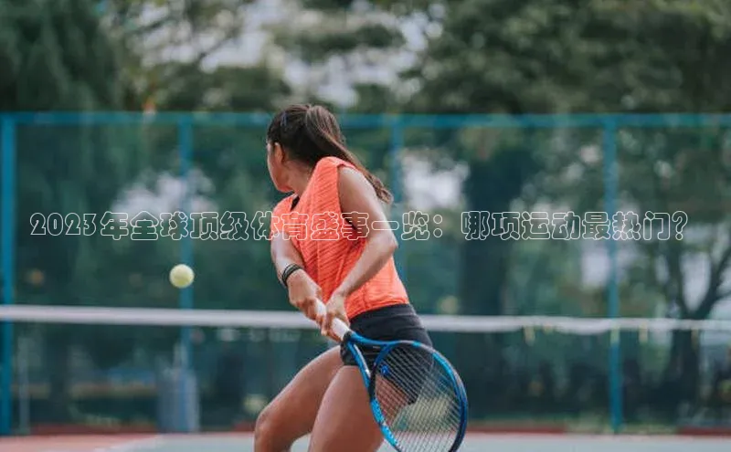 2023年全球顶级体育盛事一览：哪项运动最热门？